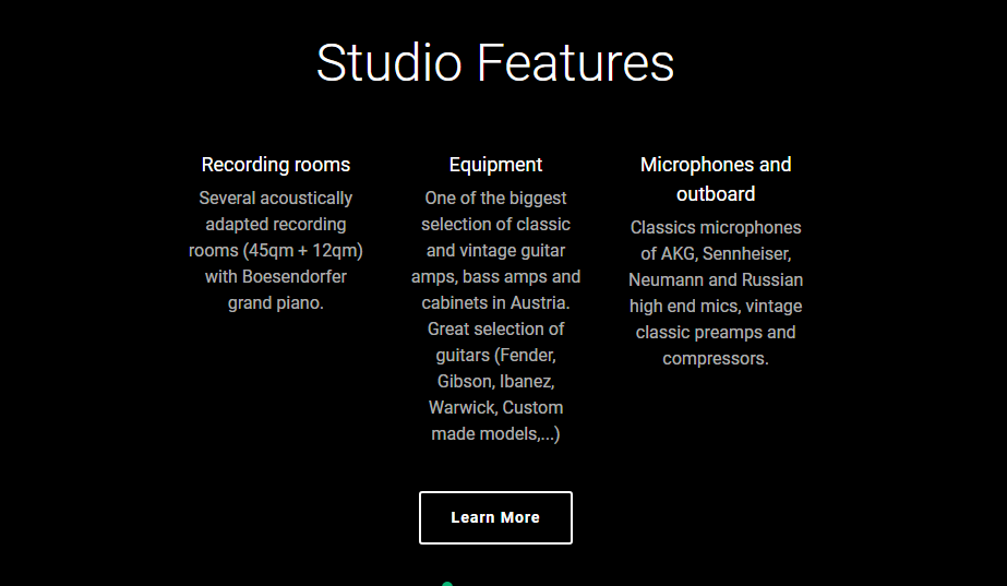 Studio Features